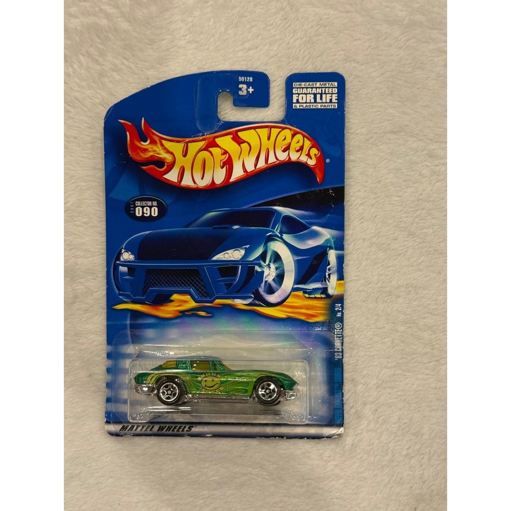 Hot Wheels 2000 Hippie Mobiles 63 Corvette Green 090 2/4 Diecast Car 50128